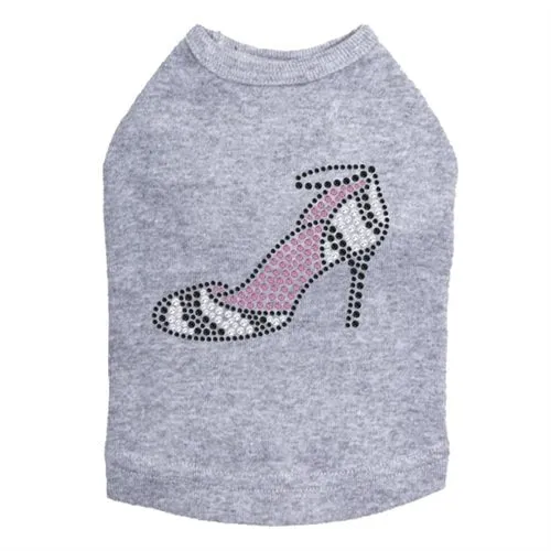 Zebra High Heels Rhinestone Tank- Many Colors